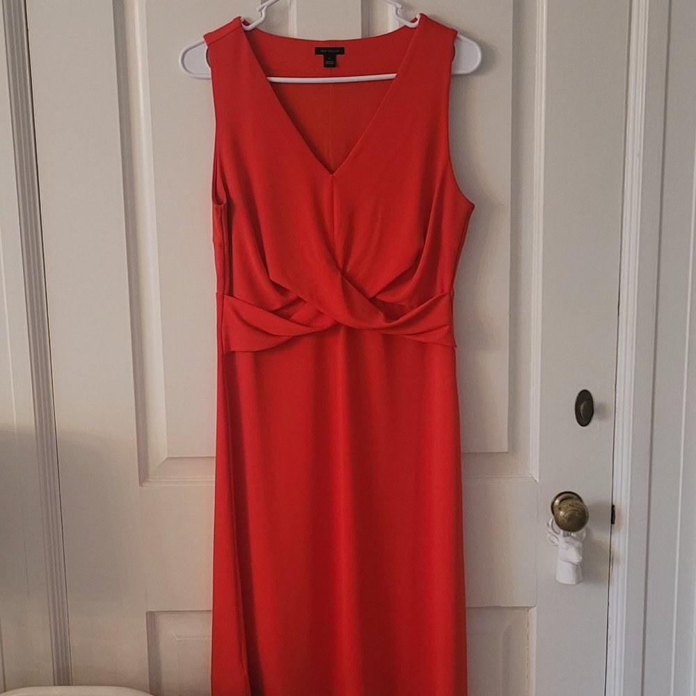 Anne Taylor size small orange dress